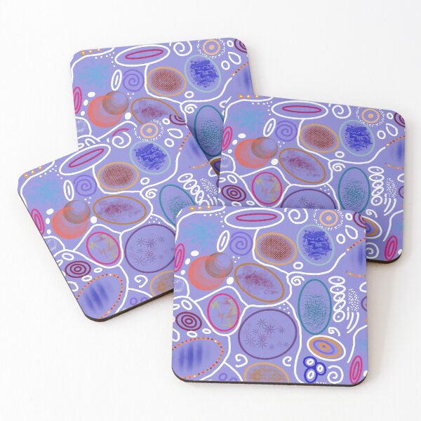Item preview, Abstract Art -  Circles on Purple  designed and sold by Dorothea Neumann.