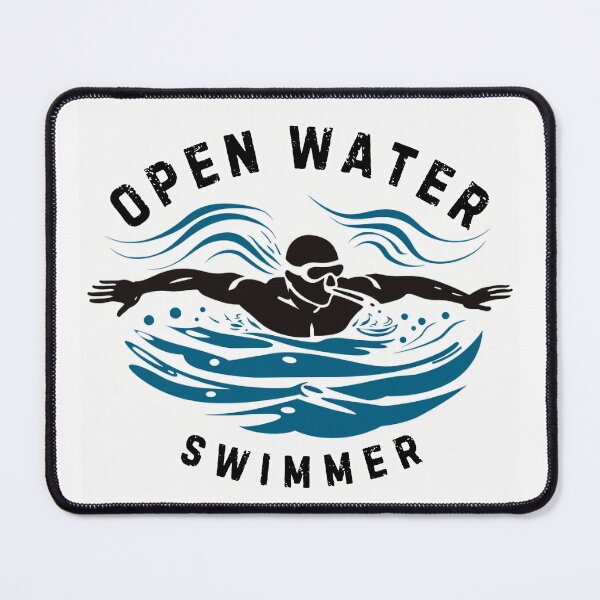 Item preview, Open Water Swimmer - Male - w/ text designed and sold by TheDigitalAnvil.