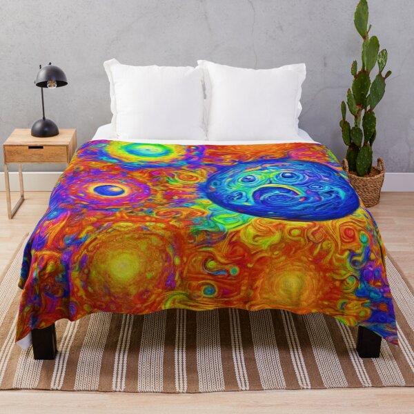 Item preview, Creepy Colorful Sad Planets designed and sold by Health And Fitness Posts e-Store.