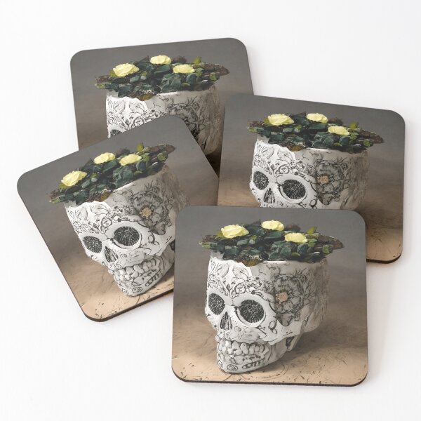 Item preview, Skull Flower Pot designed and sold by FamiliarPufferfish.
