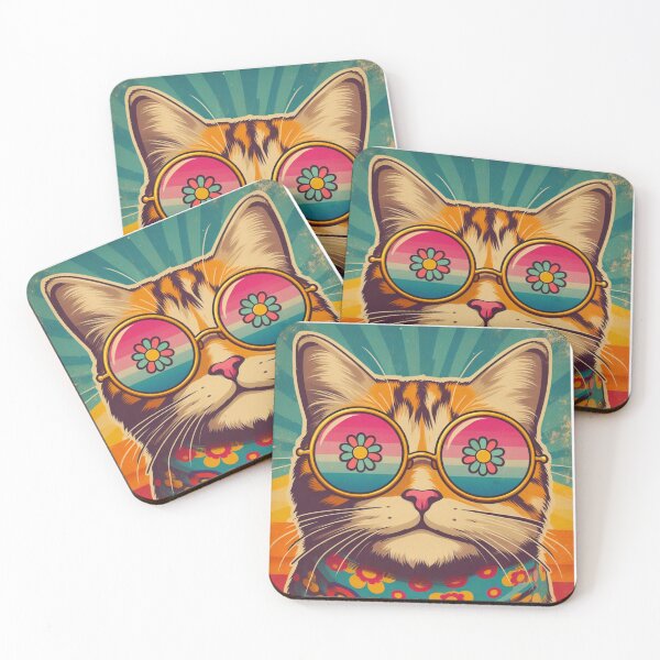 Item preview, Groovy Cat on the Prowl designed and sold by Furbabies Art.