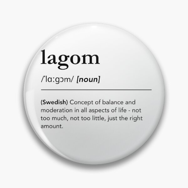 Item preview, Lagom, lagom definition, meaning of lagom, swedish words, scandinavian lifestyle, sweden designed and sold by lagunaklein.