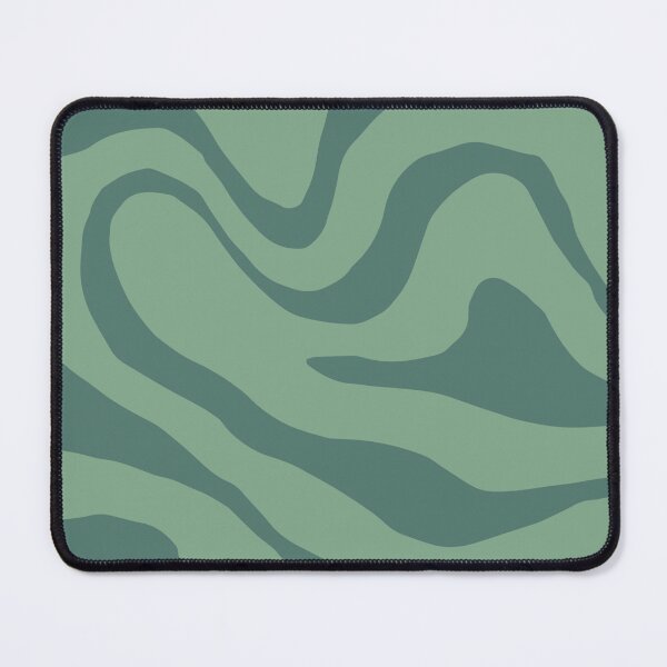 Item preview, Abstract Wave Pattern Medium Green designed and sold by LinDraws.