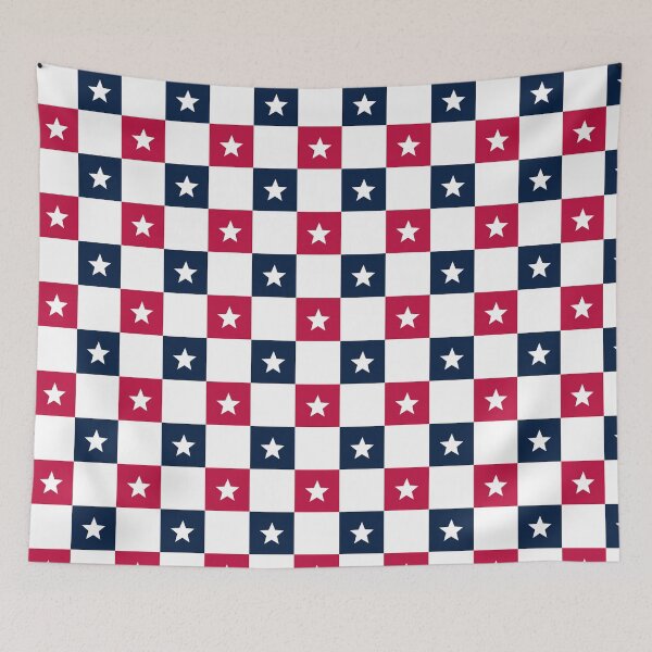 Item preview, Blue Red White United States Color Washington Western Democratic Pattern designed and sold by PenguinForests.