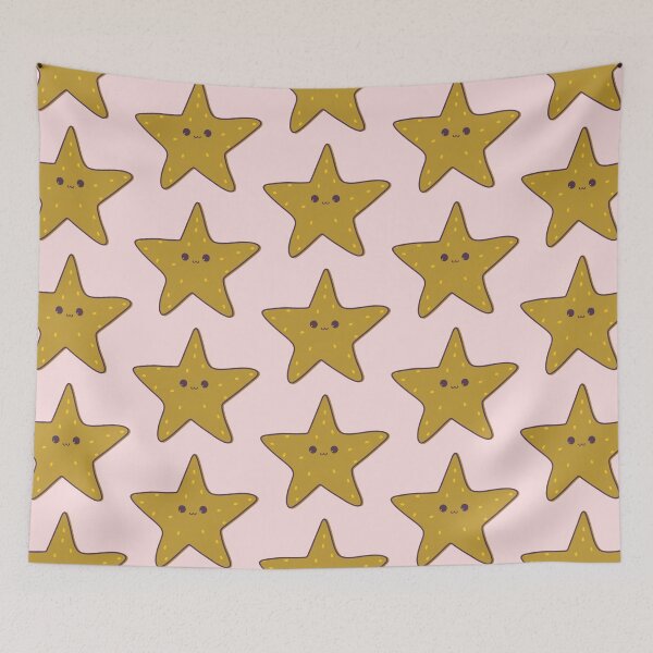 Item preview, Cute Kawaii Mustard Star designed and sold by PatternInArt.