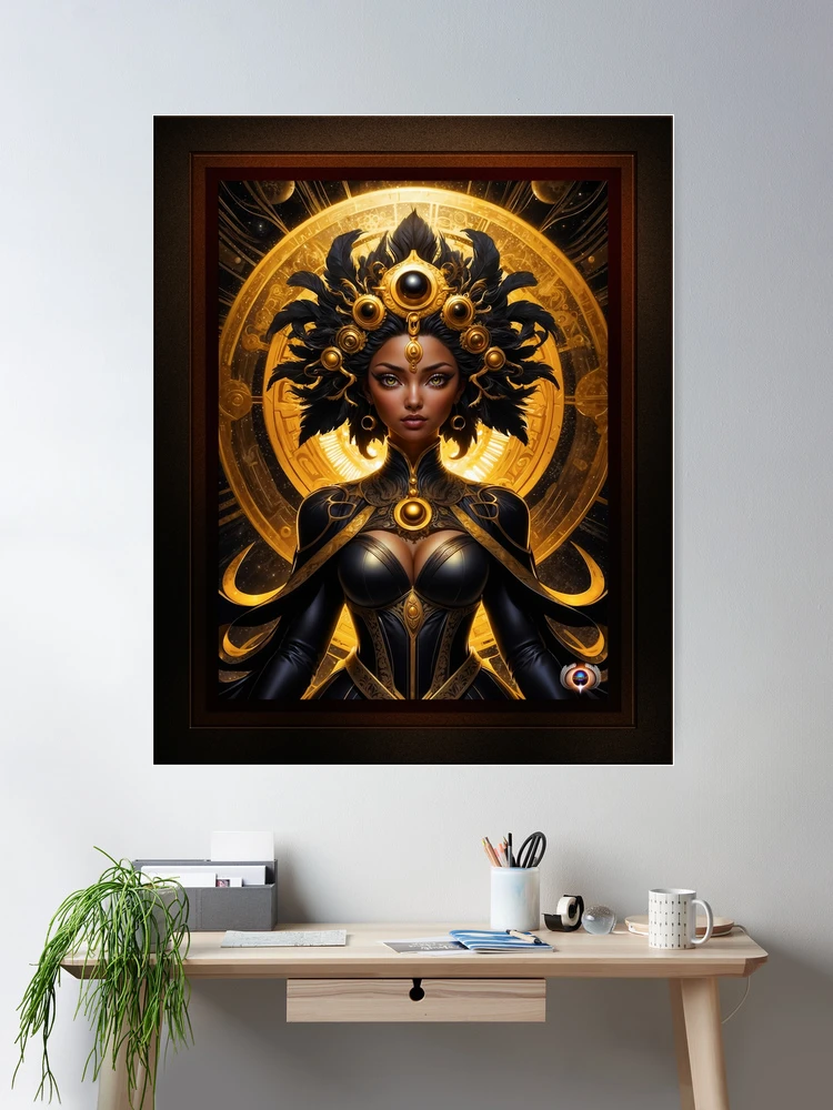 Potrait Of Annibel Lacia AI Concept Art by Xzendor7 - Beauty Of The Cosmic Winds 2 Potrait Of Annibel Lacia Beautiful AI Concept Art by Xzendor7 Room Decor Poster Art Print