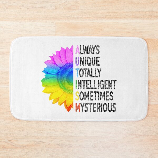Item preview, Autism Definition Rainbow Sunflower Puzzle Letters designed and sold by BelloniArtShop.
