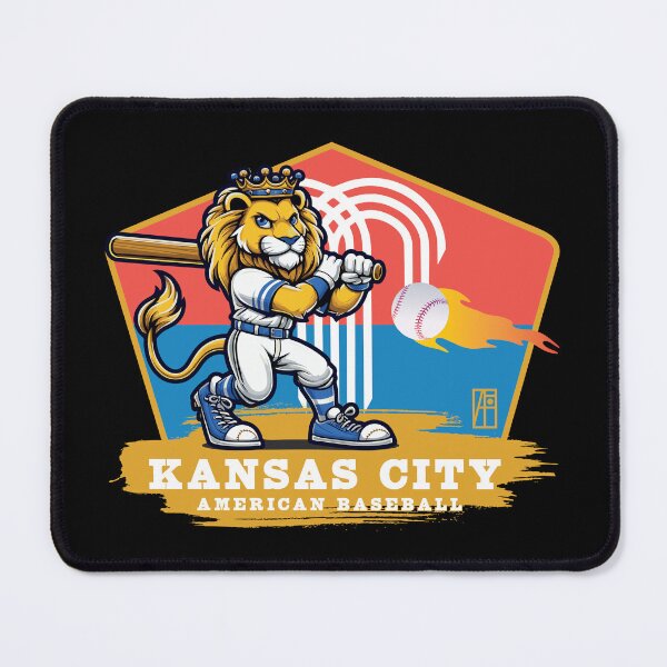 Item preview, USA - American BASEBALL - Kansas - Baseball mascot - Kansas baseball designed and sold by ArtProjectShop.