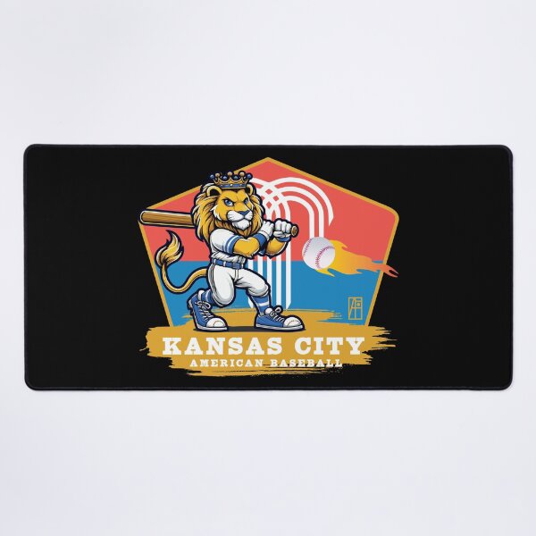 Item preview, USA - American BASEBALL - Kansas - Baseball mascot - Kansas baseball designed and sold by ArtProjectShop.