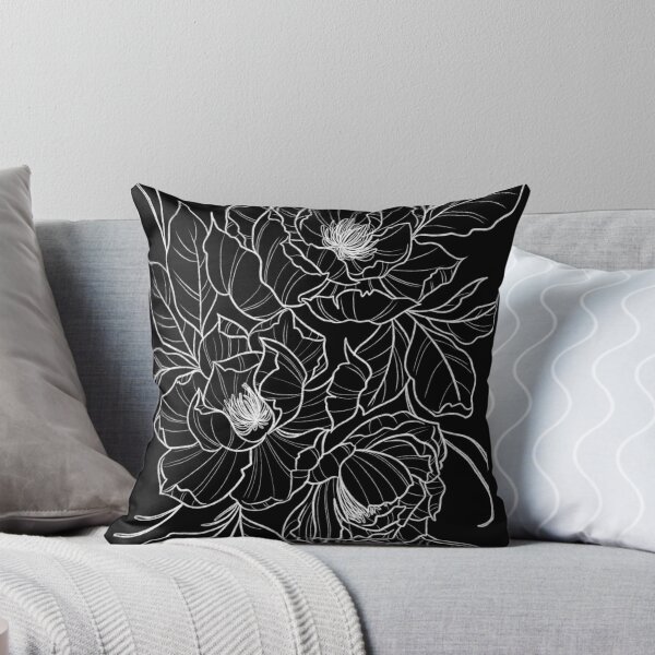 Item preview, blackwork flowers designed and sold by DruskyDesign.