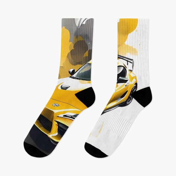 Item preview, Toyota Supra Yellow Fog Art designed and sold by DecarYourself.