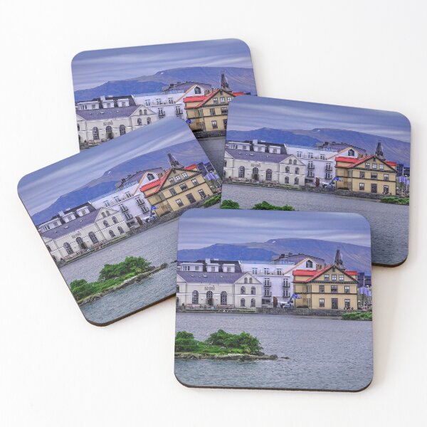 Item preview,  Across LakeTjornin Reykjavik city Centre designed and sold by RosRidleyPhoto.