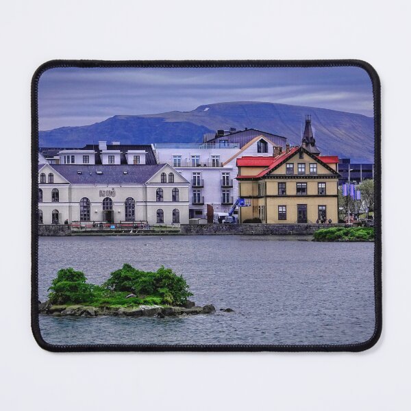 Item preview,  Across LakeTjornin Reykjavik city Centre designed and sold by RosRidleyPhoto.