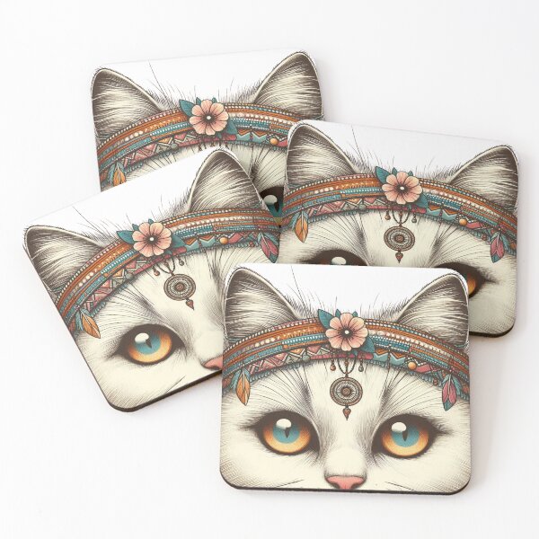 Item preview, Chill Vibes with the Coolest Cat: Peace, Love, and Style designed and sold by Furbabies Art.