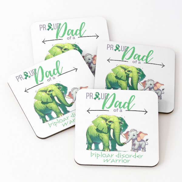 Item preview, Proud Dad of a Bipolar Disorder Warrior Elephants designed and sold by kylmllr101684.