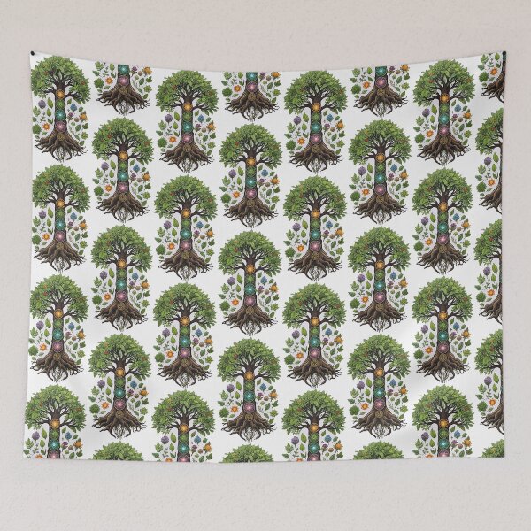 Item preview, Tree of Life 7 Chakras Design designed and sold by natureka.