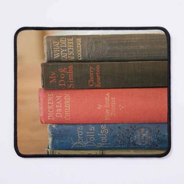Item preview, Vintage children's books on wooden table designed and sold by CLHawley.