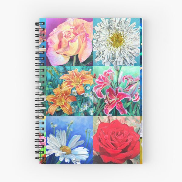 Item preview, Flower Painting Montage (acrylic paint) designed and sold by RVA-tack.