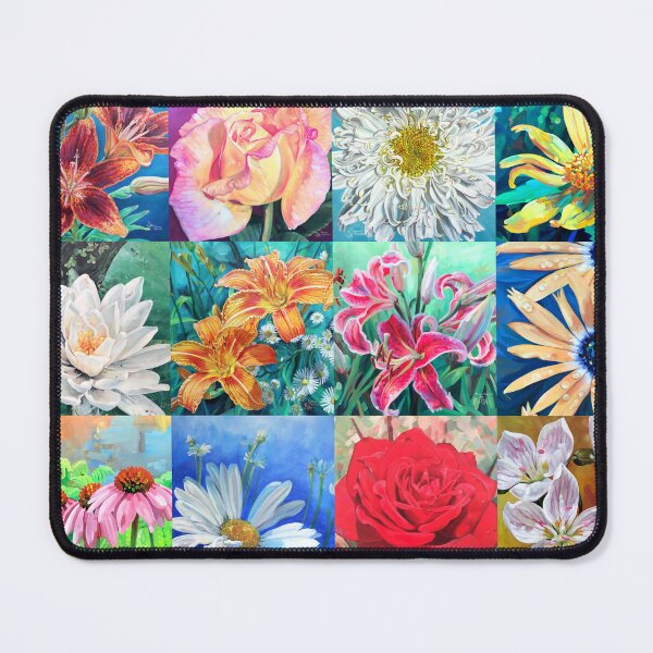 Item preview, Flower Painting Montage (acrylic paint) designed and sold by RVA-tack.