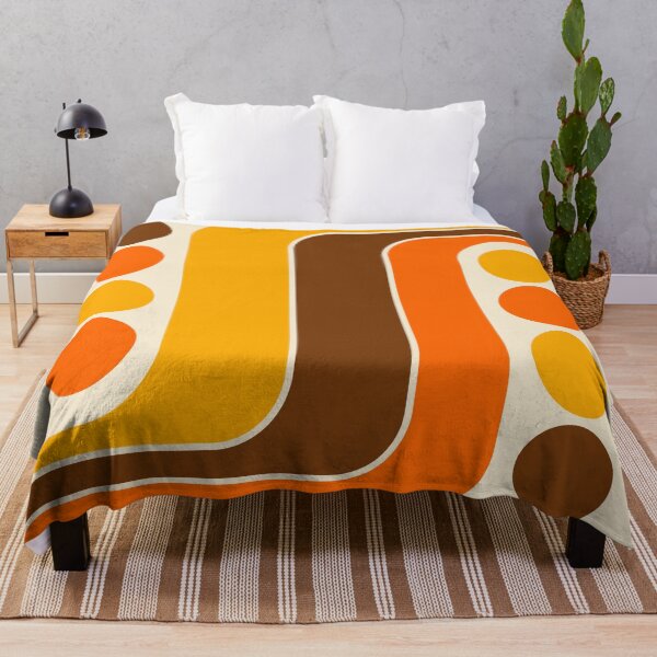 Item preview, Retro Geometric Design Orange Brown and Yellow designed and sold by tonymagnerart.