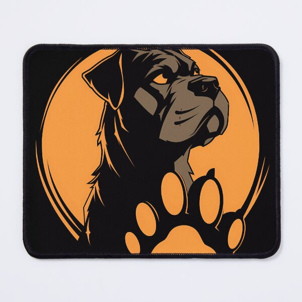 Item preview, "Dog Logo Paw Print Tee" designed and sold by Art-Vortex-fr.