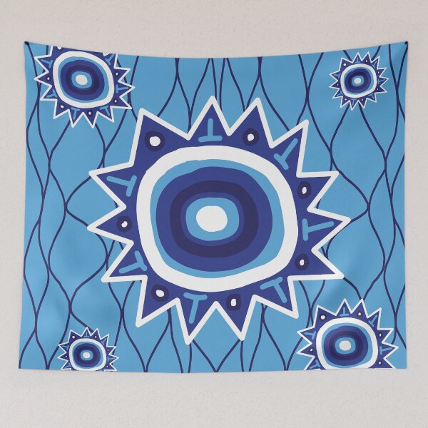 Item preview, African ethnic blue designed and sold by Wolagno.