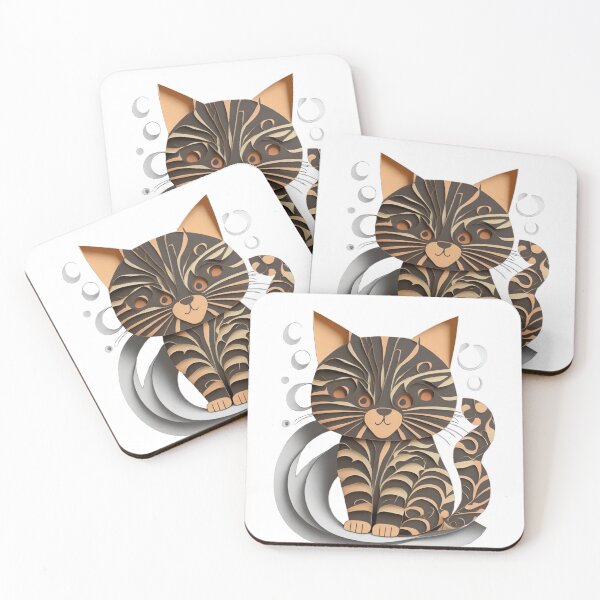 Item preview, Cute Kitty Cat Origami designed and sold by MakeInShop.