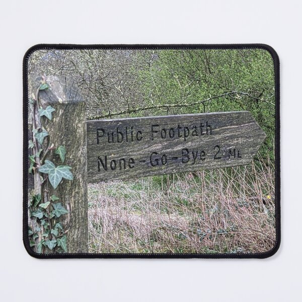 Item preview, None-Go-Bye public footpath wooden finger post in Yorkshire designed and sold by CLHawley.