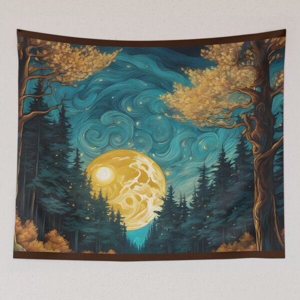 Item preview, Dark Beautiful Forest Moon Design designed and sold by cm006j.