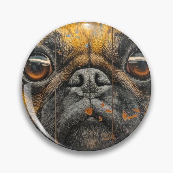 Item preview, Quirky Pug Portrait - Street Mural Style Art designed and sold by StudiodeBoer.