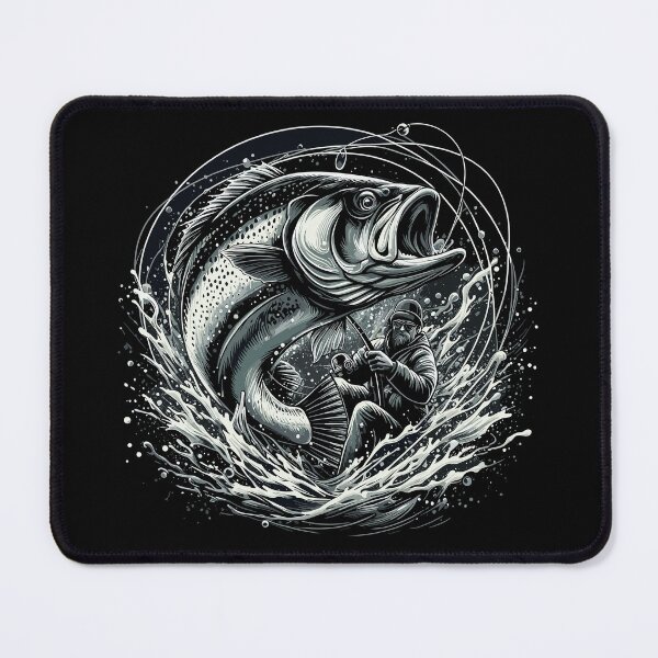 Item preview, Fishing angler dynamic gift designed and sold by Pineapple-Tree.