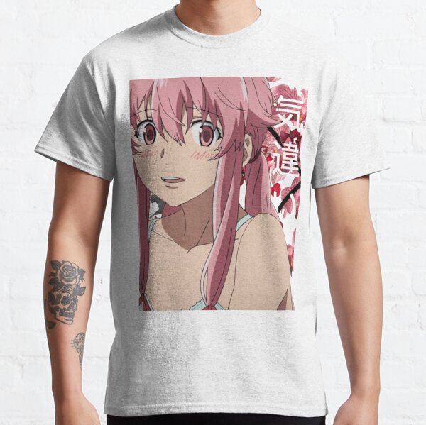 Camiseta Mirai Nikki Anime Yuno Aru Blusa Camisa Promoção