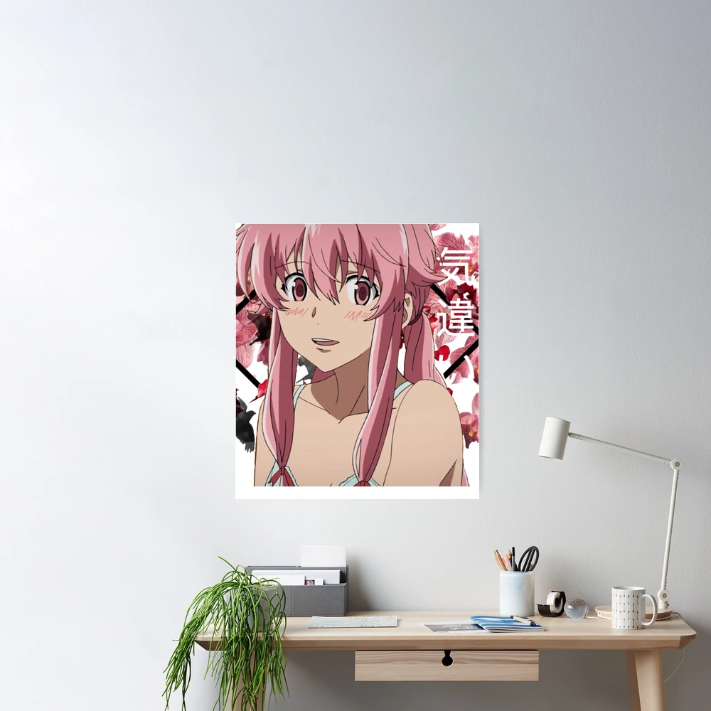 Japan Anime Future Diary Mirai Nikki Poster Wall Scroll Home Decor 8×12  FL939