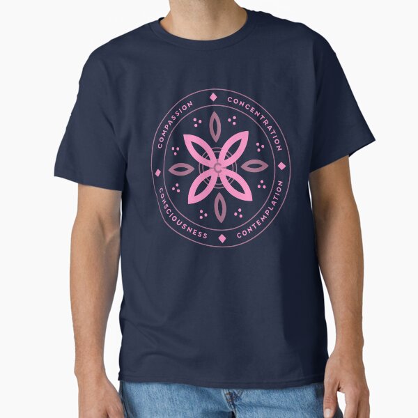 Item preview, Mindfulness and Meditation Flower Badge Letter C designed and sold by lisousisa.