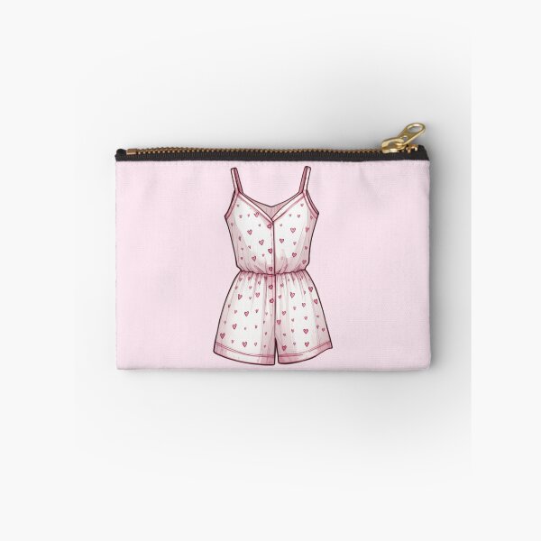 Item preview, Pink Heart Romper Pajamas designed and sold by AmberRoseWrites.