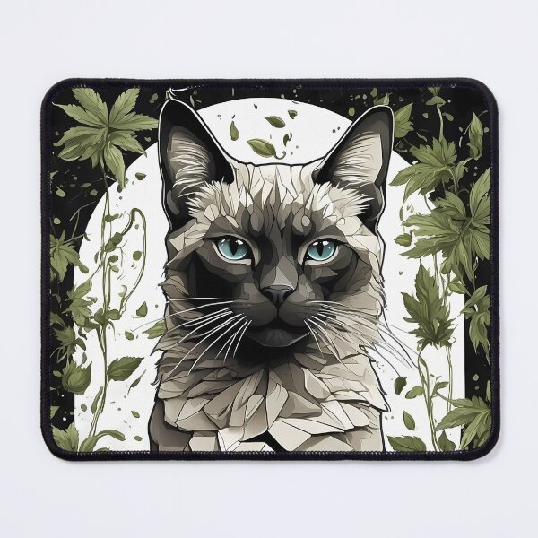 Item preview, seal point siamese cat simon blue cat eye designed and sold by wojysmokes.