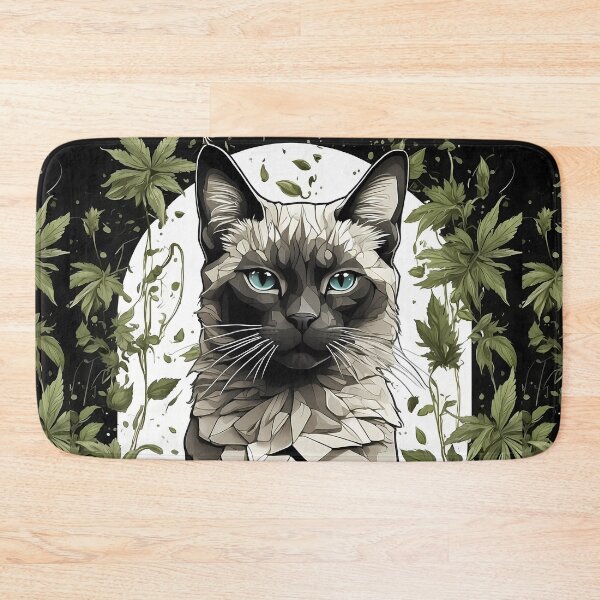 Item preview, seal point siamese cat simon blue cat eye designed and sold by wojysmokes.