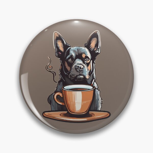 Artikelvorschau, Hund trinkt einen Kaffee entworfen und verkauft von Devo07.