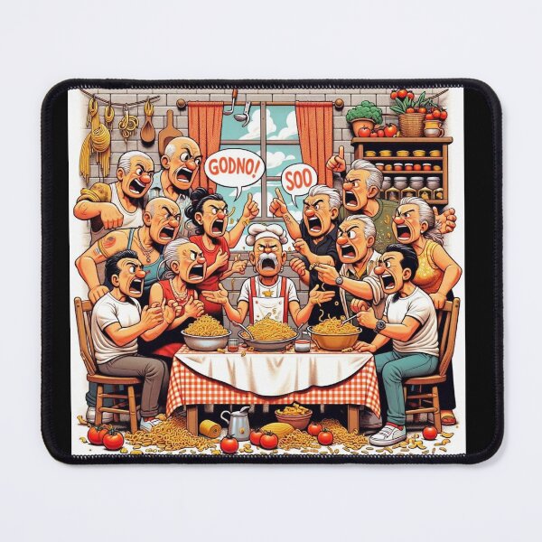 Item preview, Italian Pasta Debate: The Ultimate Kitchen Showdown designed and sold by BlueGoldArt.