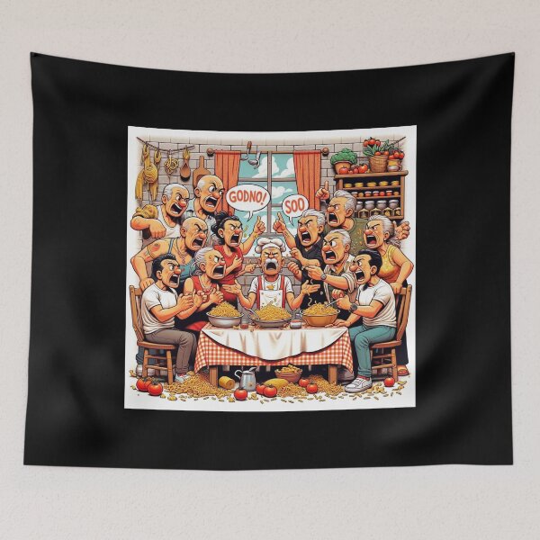 Item preview, Italian Pasta Debate: The Ultimate Kitchen Showdown designed and sold by BlueGoldArt.
