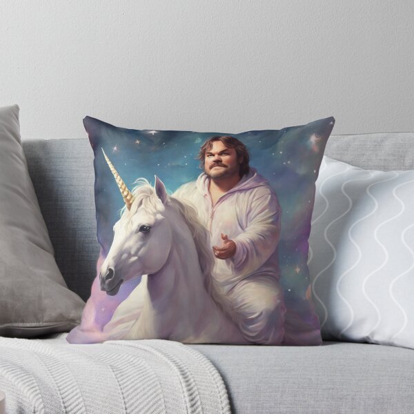 Item preview, Jack Black's Cosmic Unicorn Ride Through The Stars designed and sold by LyssasMindArt.