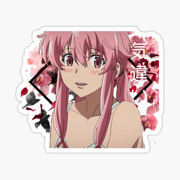  Gasai Yuno Mirai Nikki Car Graphic Van GTR - Sticker