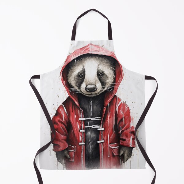 Item preview, Badger Wearing Raincoat designed and sold by whitecat23.