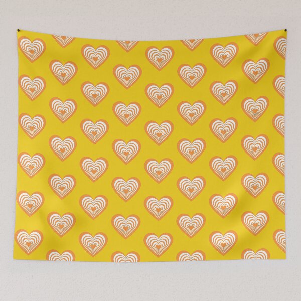 Item preview, Hypno Heart (Yellow) Pattern designed and sold by BeagleDesigns.
