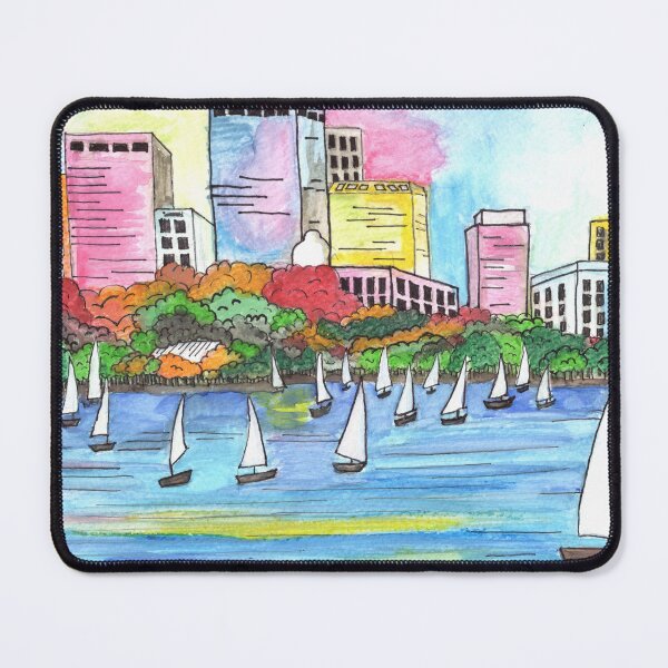Item preview, Boat Club, Charles River, Boston, MA designed and sold by CreativeRootsStudio.