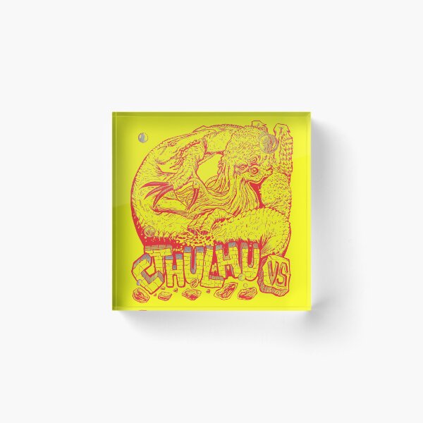 Item preview, Cthulhu vs Mosasaur RED Variant designed and sold by FBWashington.