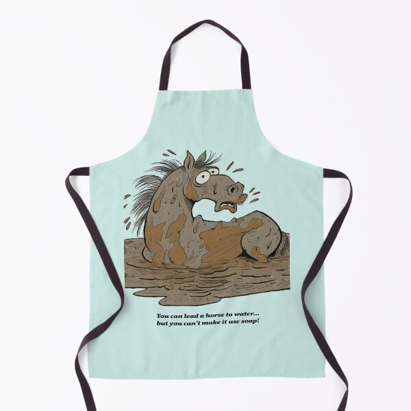 Item preview, Cartoon of Horse bathing in Mud designed and sold by SomeGuyLou.