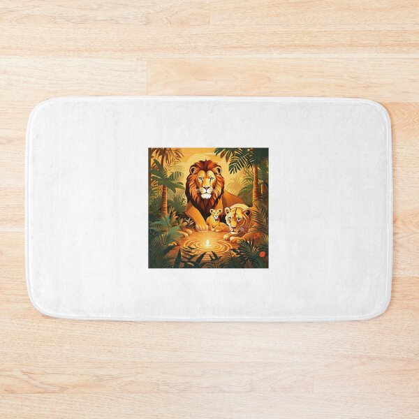 Item preview, Regal Magnificence: The Lion Ruler's Wilderness Orchestra - Computerized Workmanship Print designed and sold by AtoZStore12.