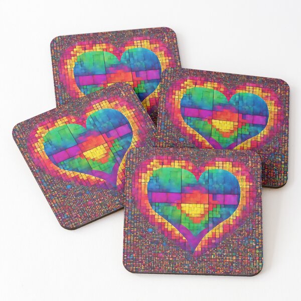 Artikelvorschau, Farbiges Regenbogenherz entworfen und verkauft von MyCraftForYOU.