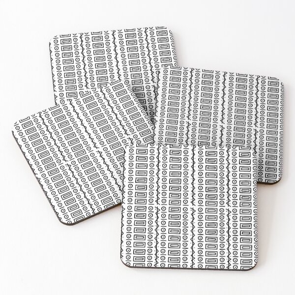 Item preview, African ethnic tribal bogolan white designed and sold by Wolagno.